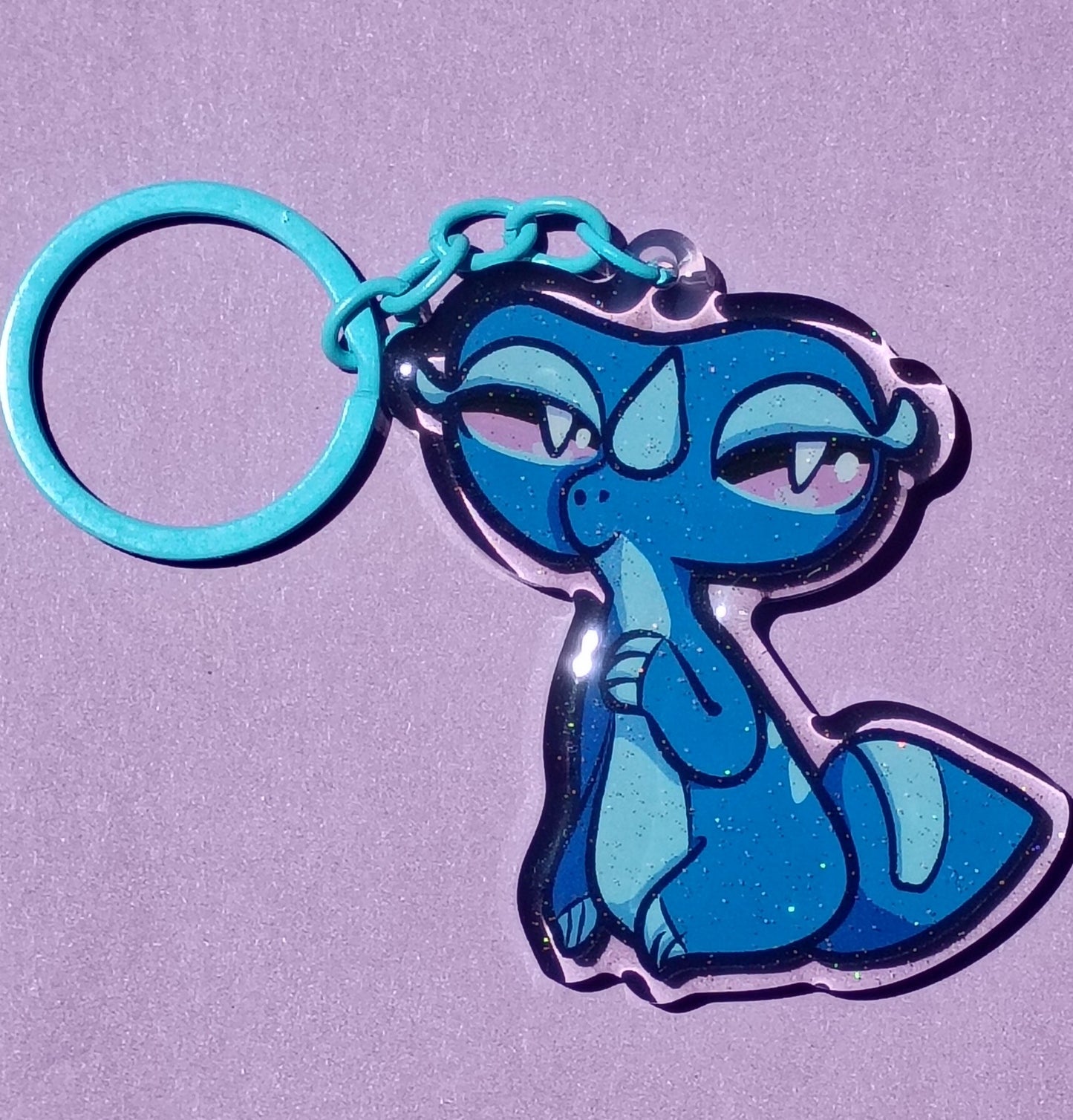Cute Winds and Waves Monsters - Gecko keychain