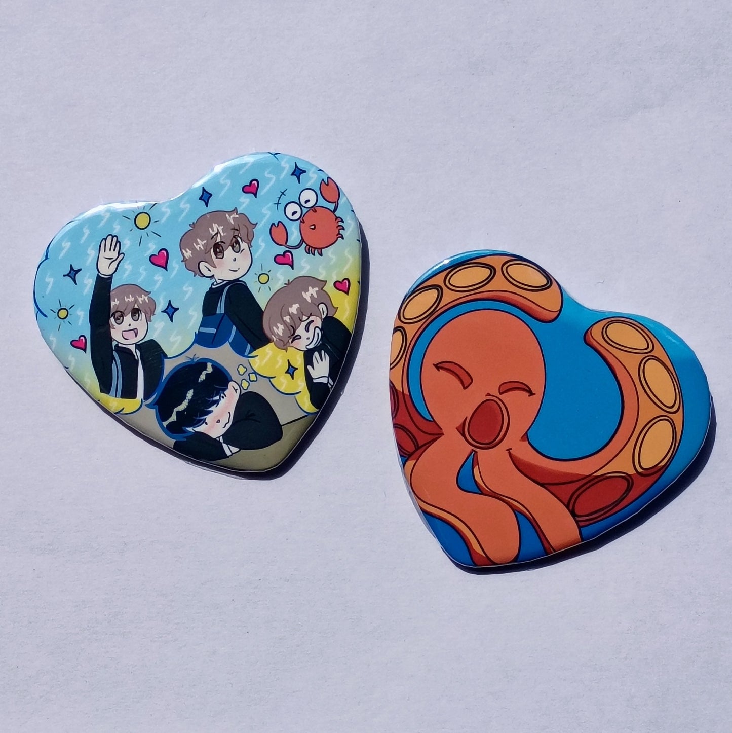 Go For It! heart badges