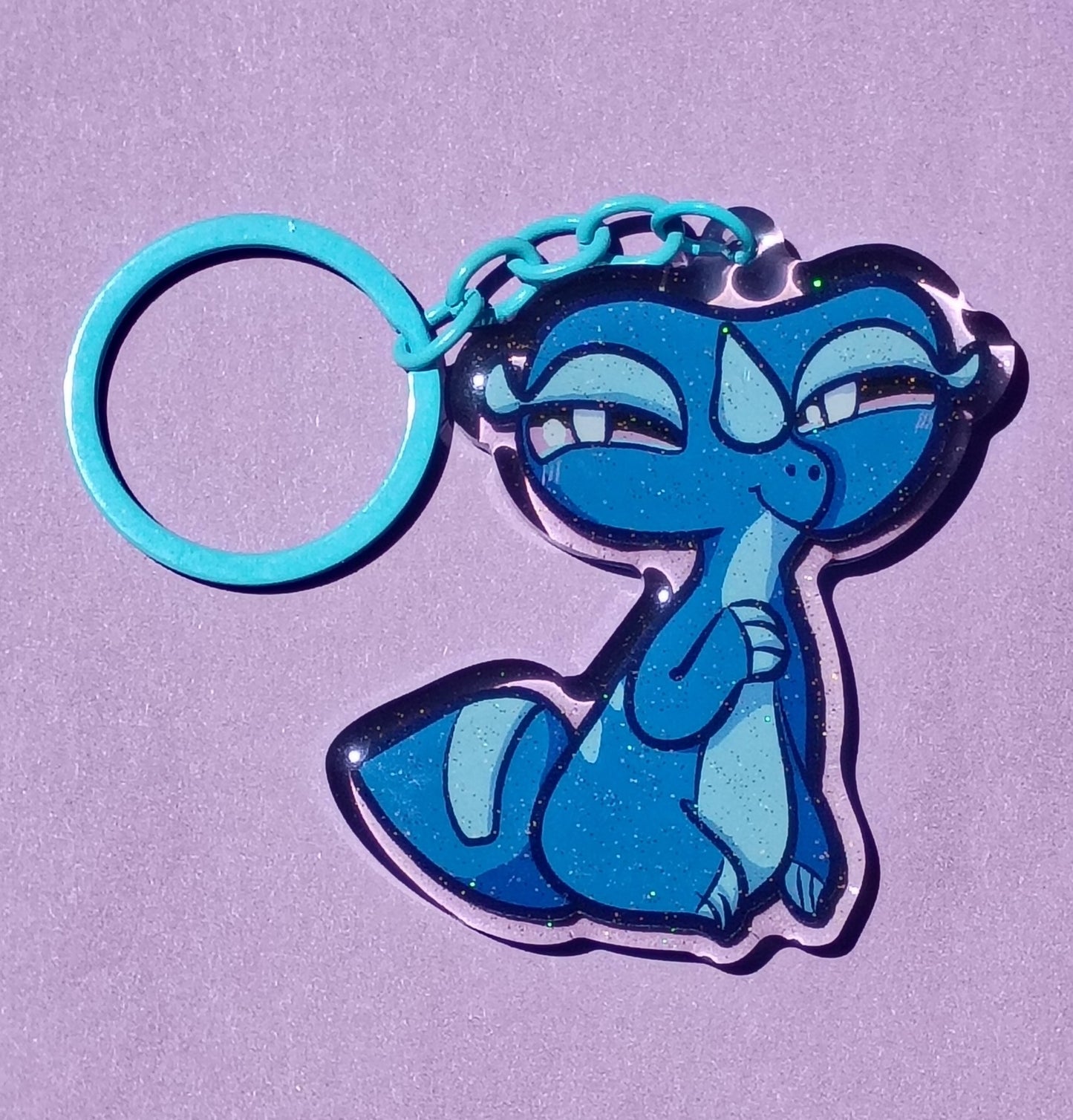 Cute Winds and Waves Monsters - Gecko keychain
