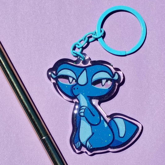 Cute Winds and Waves Monsters - Gecko keychain