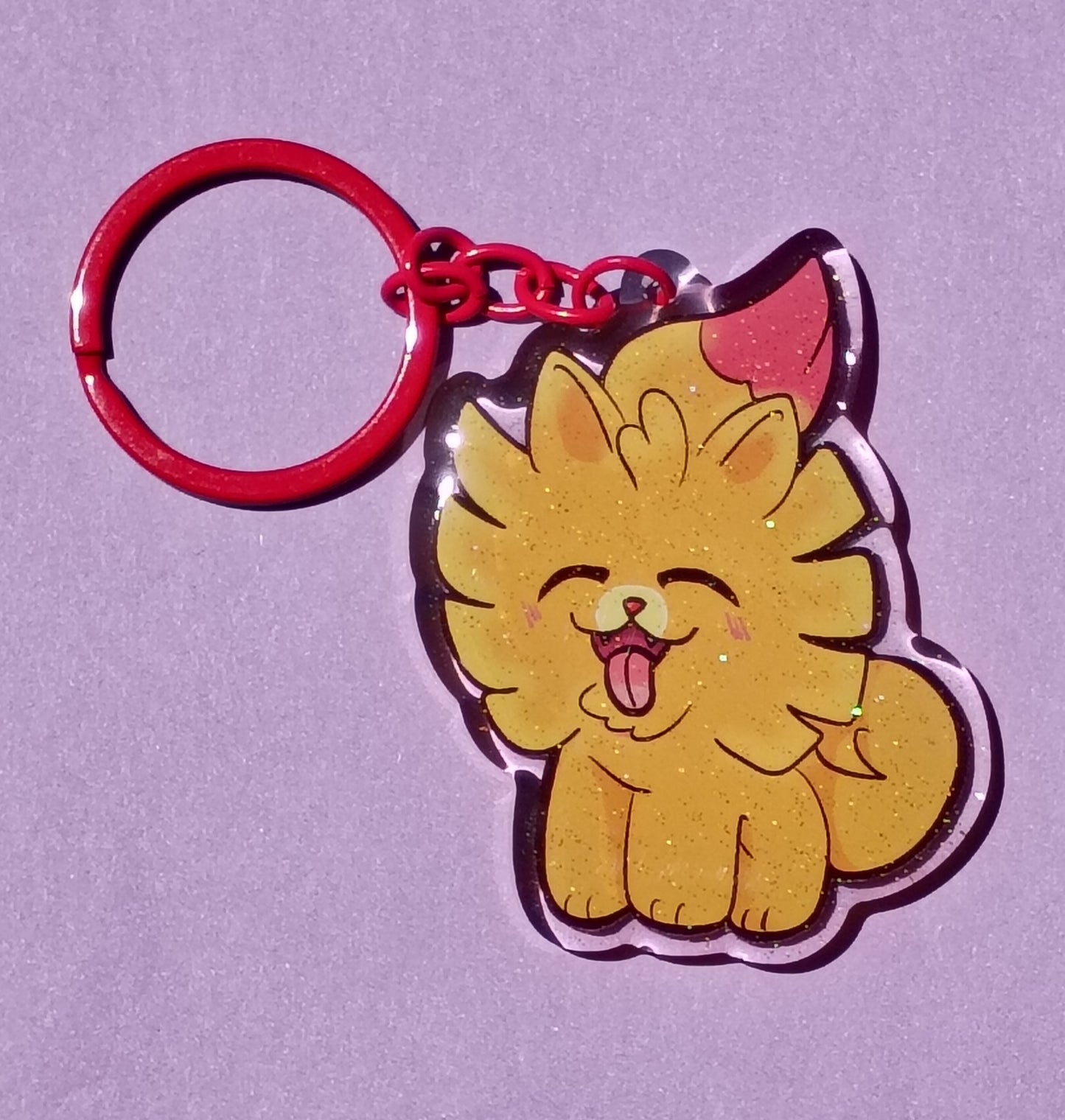 Cute Winds and Waves Monsters - Dog keychain