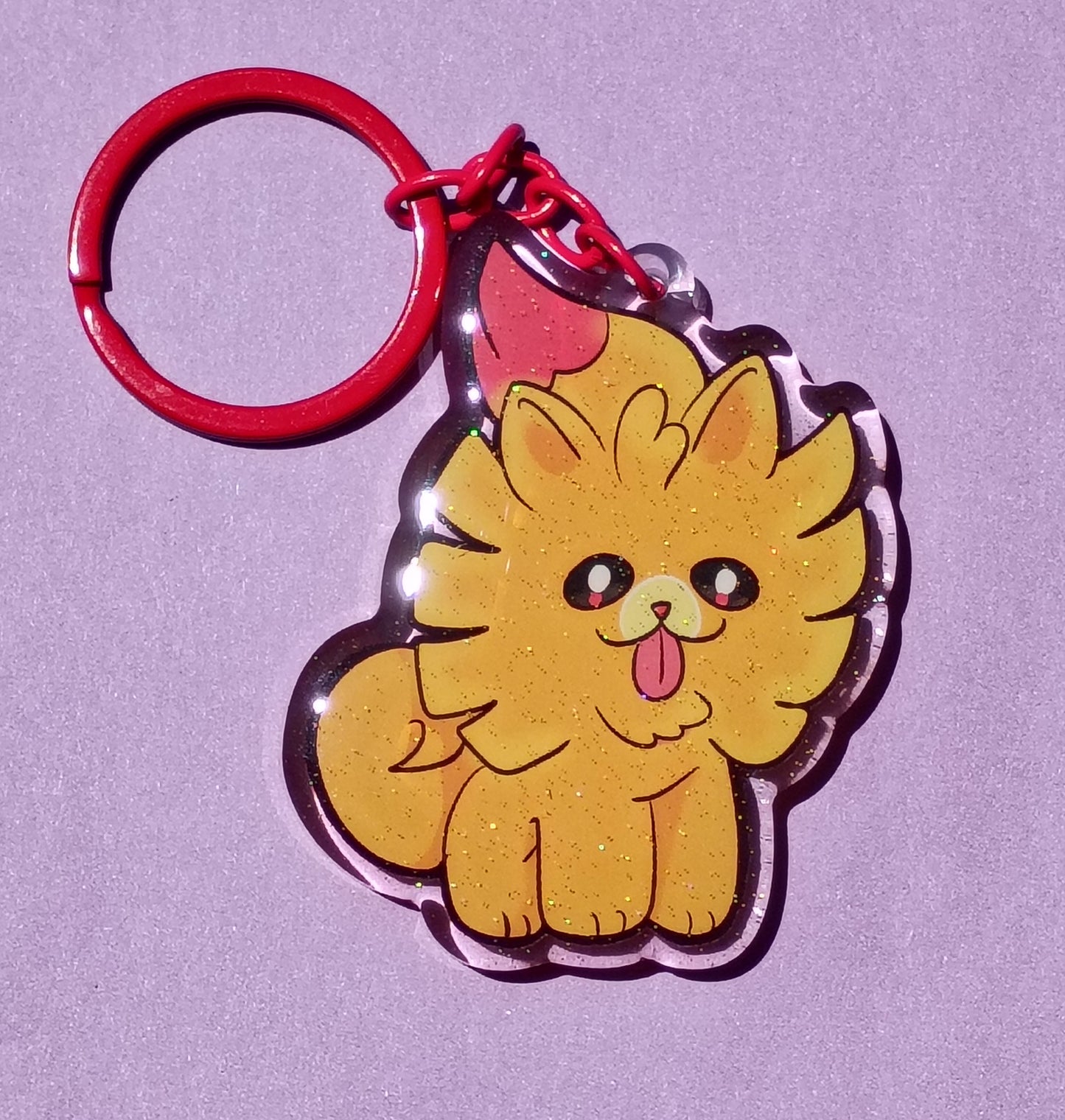 Cute Winds and Waves Monsters - Dog keychain