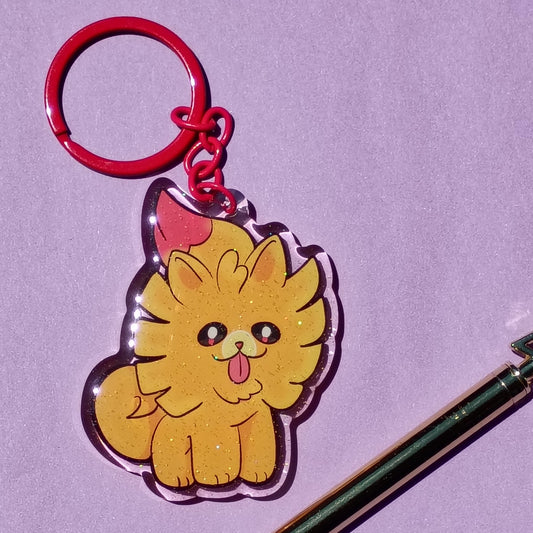 Cute Winds and Waves Monsters - Dog keychain