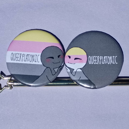 Queerplatonic badge set