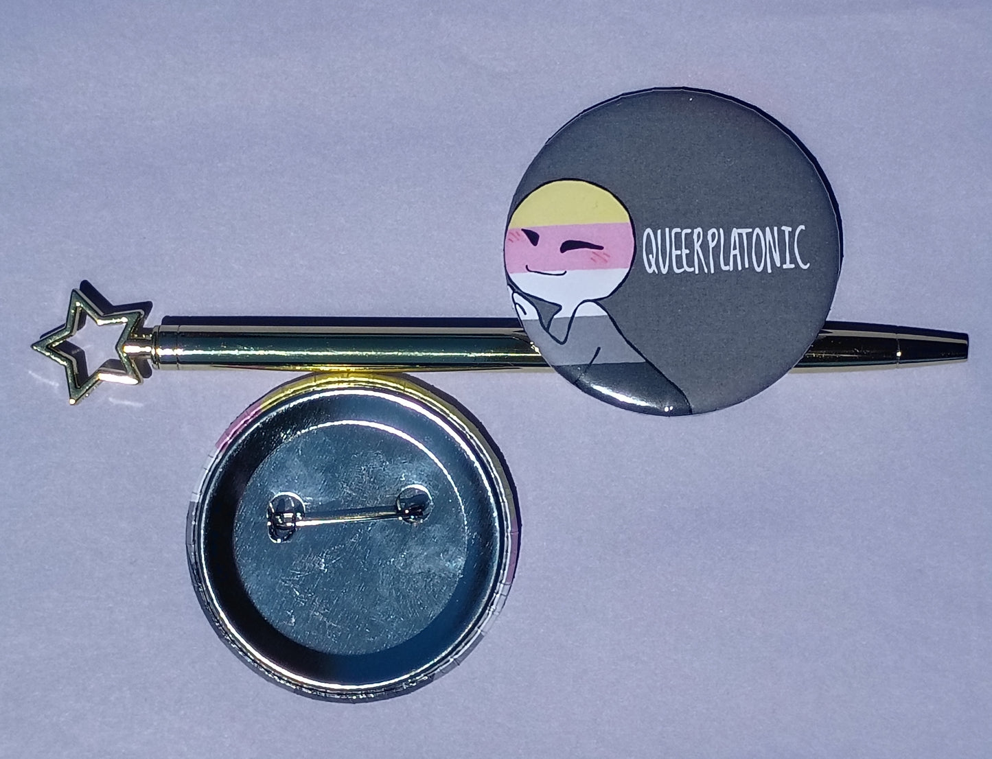 Queerplatonic badge set