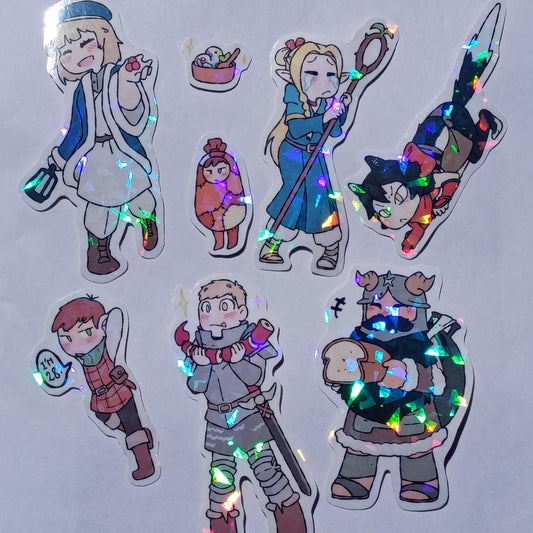 Stickers set - Dungeon squad