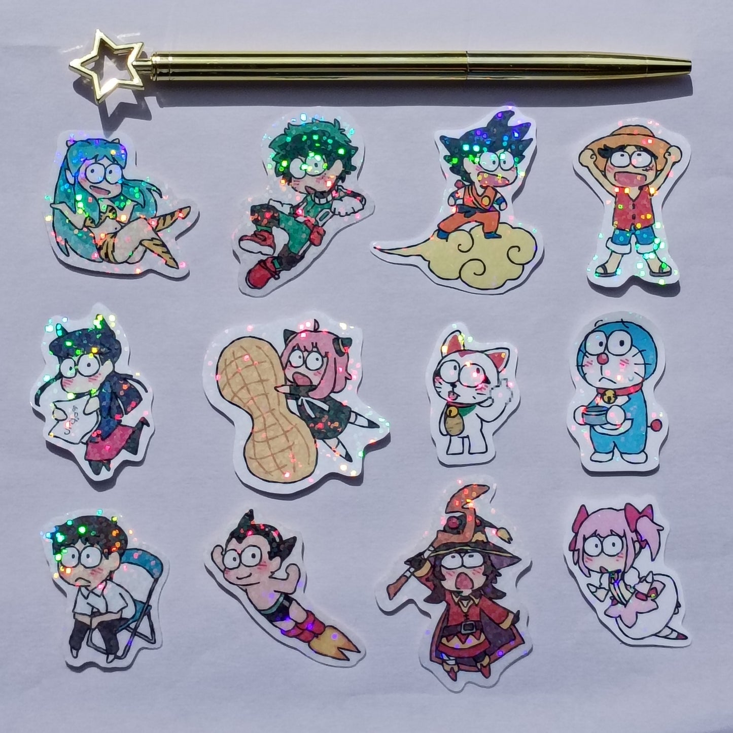 Stickers set - Anime skrunklies