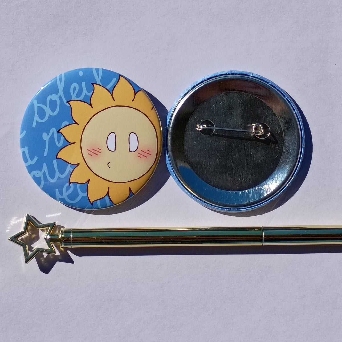 Sun and Moon badge set